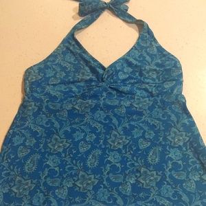 Blue Paisley Tankini